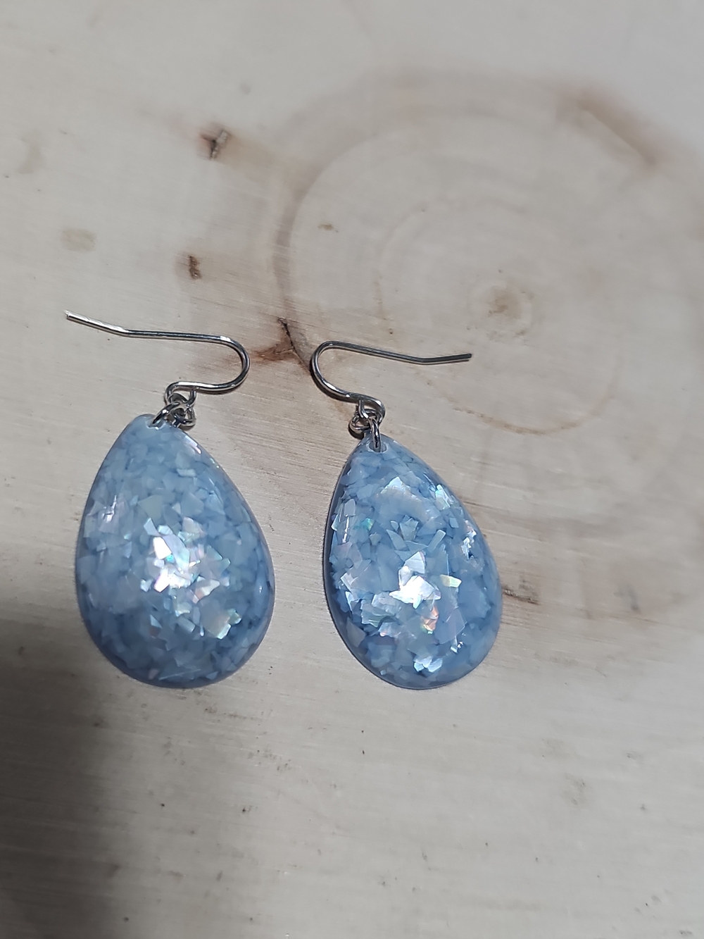 Light Blue Teardrop Dangle Earrings - Women Jewelry